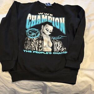 WWE Black and Blue Champion Sweatshirt
